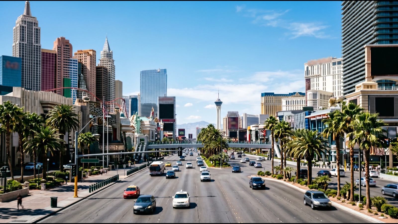 Las Vegas Strip skyline at golden hour representing the metro market where Nevada Real Estate Group ranked number one in 2025